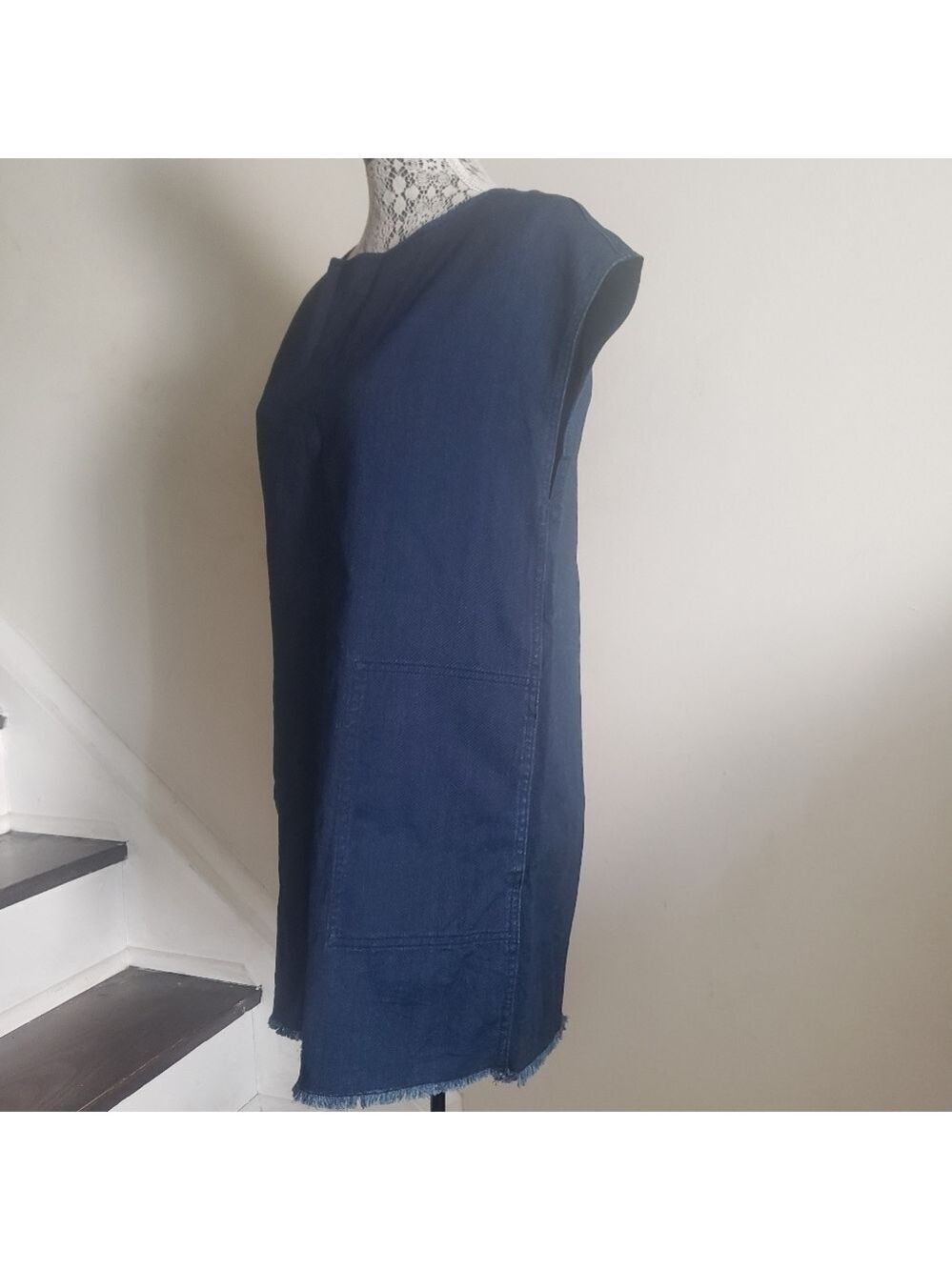 Wilfred Free Nori Dress In Denim - Picture 10 of 12